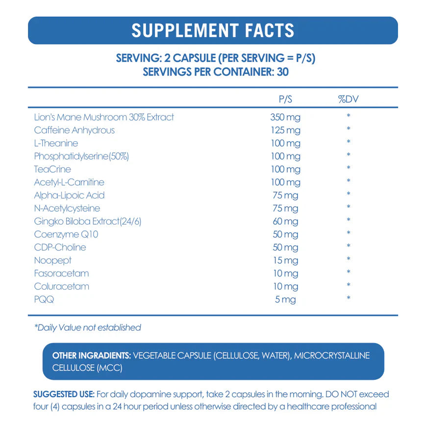 NEUROACTIVE - Neuro Day Plus - 60 Veg Capsules | One Life Health
