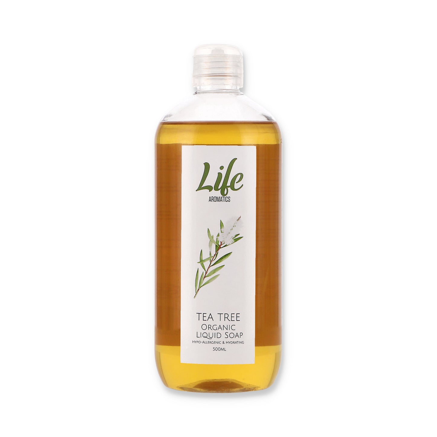 LIFE AROMATICS - Tea Tree Organic Liquid Castile Soap - 500ml | One Life Health