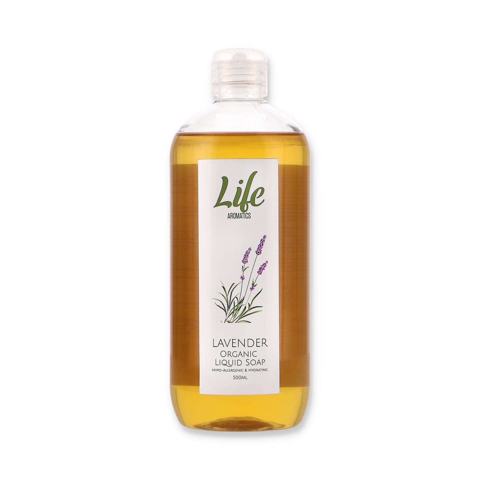 LIFE AROMATICS - Lavender Organic Liquid Castile Soap - 500ml | One Life Health