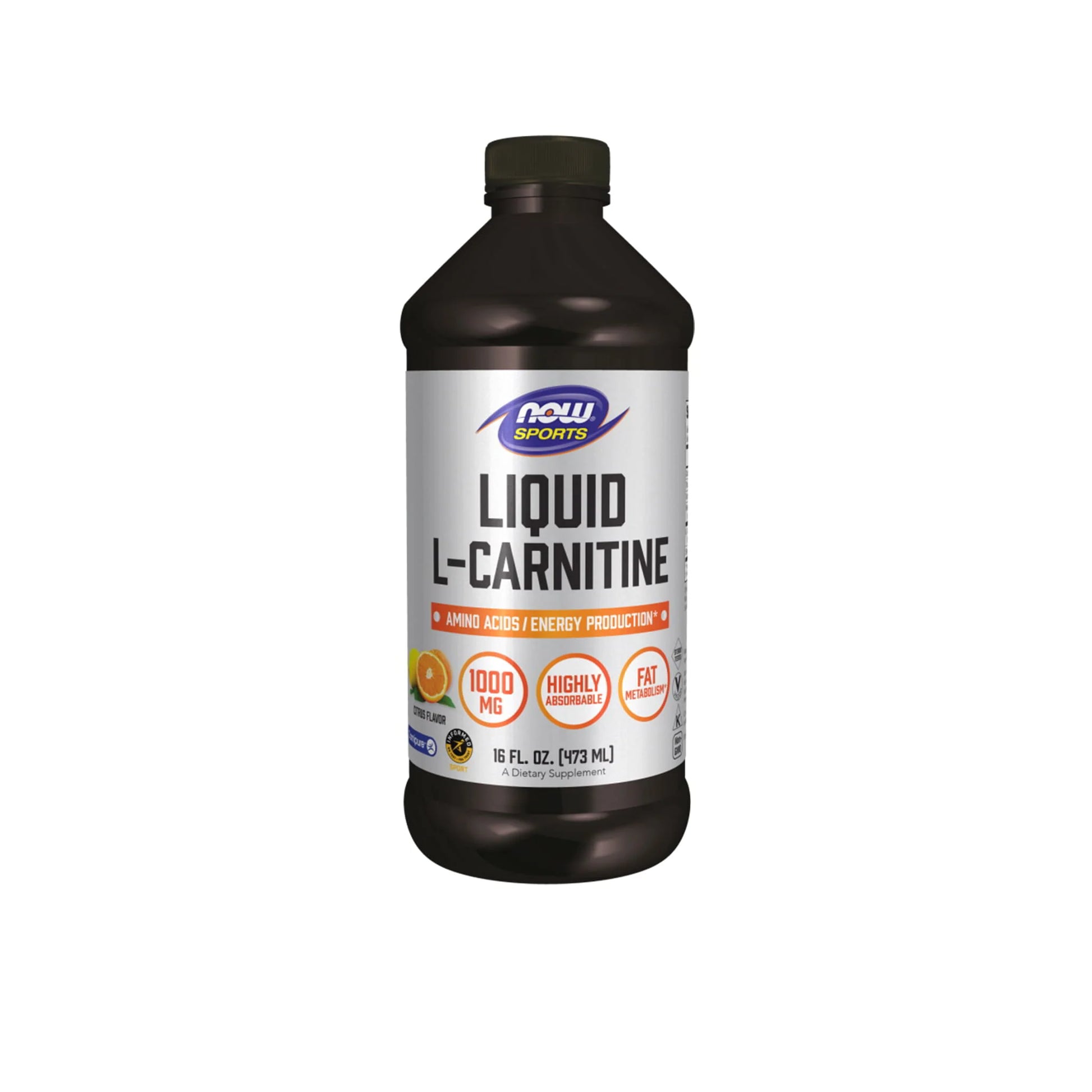 NOW® - L-Carnitine Liquid Citrus - 473ml | One Life Health