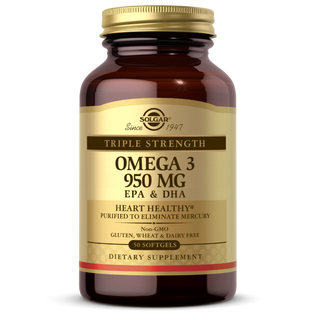 SOLGAR - Triple Strength Omega-3 950 mg – 50 Softgels