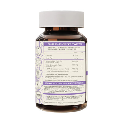 PRIMESELF - Essential Omega+ - 60 Softgels back label