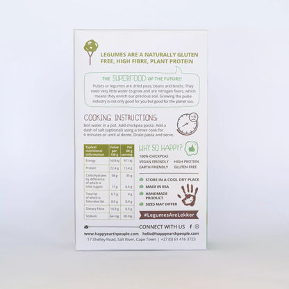 HAPPY EARTH PEOPLE - Chickpea Fusilli pasta – 250g | One Life Health