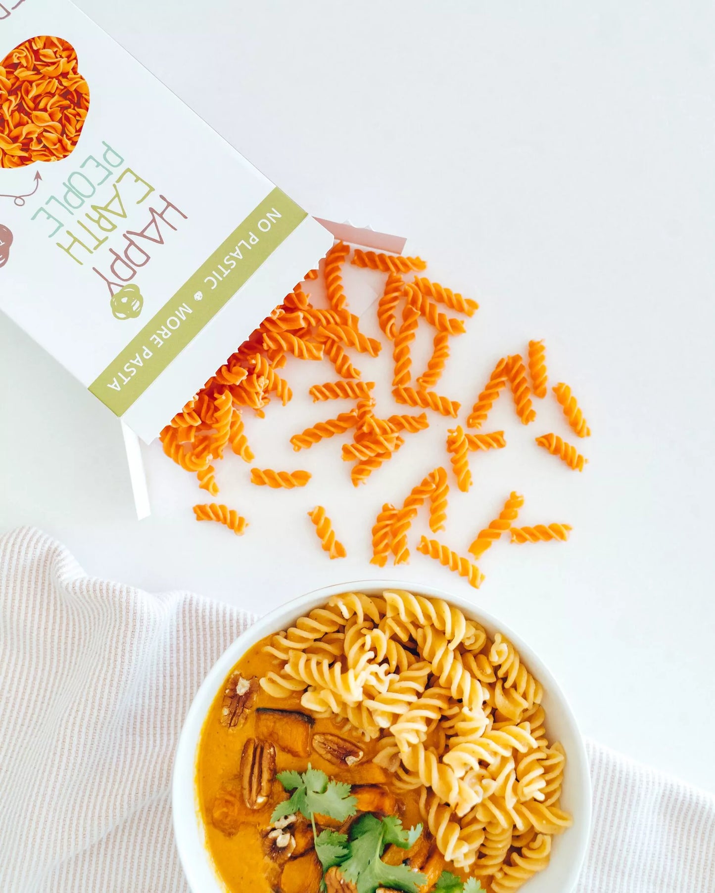 HAPPY EARTH PEOPLE - Red lentil Fusilli Pasta – 250g | One Life Health