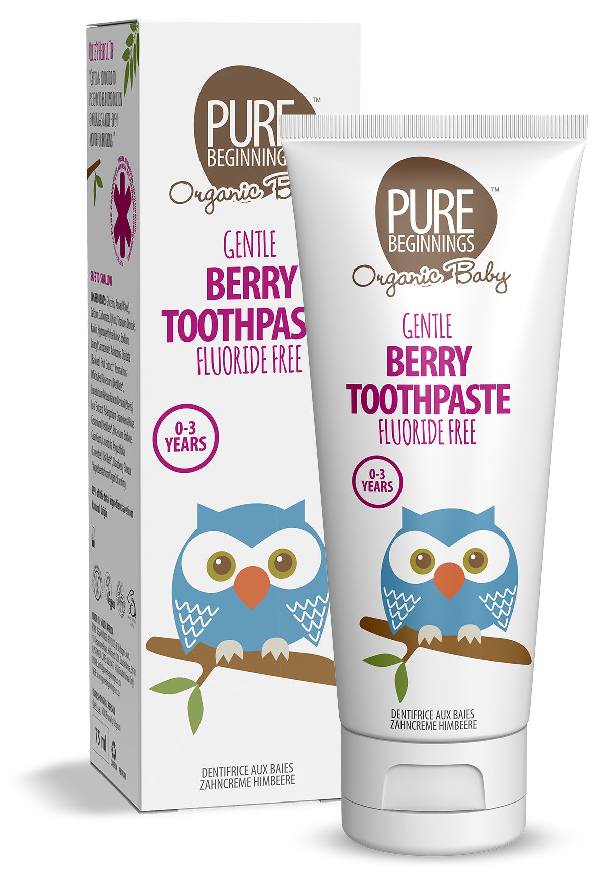PURE BEGINNINGS - Berry Toothpaste - 75ml | One Life Health