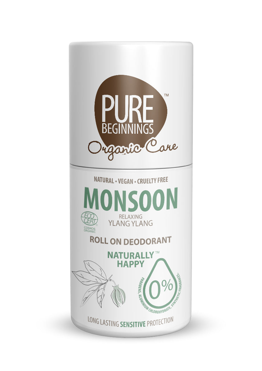 PURE BEGINNINGS - Roll on Deodorant Monsoon - 75ml | One Life Health