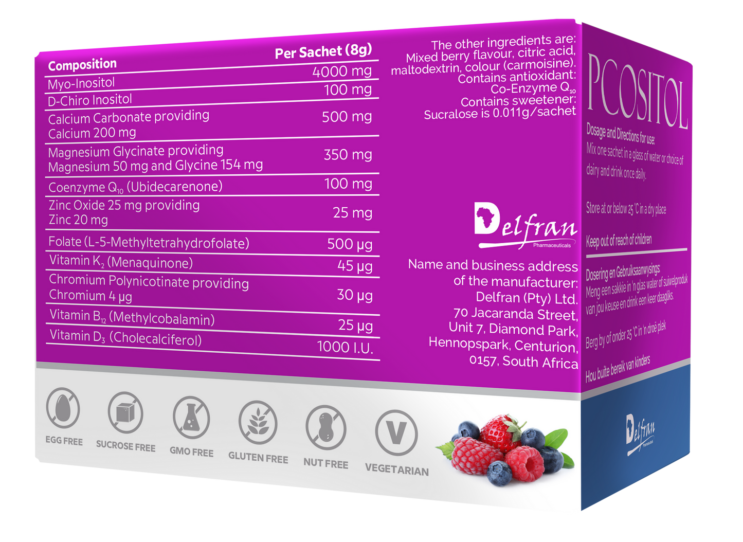 DELFRAN - Pcositol - 30 Sachets