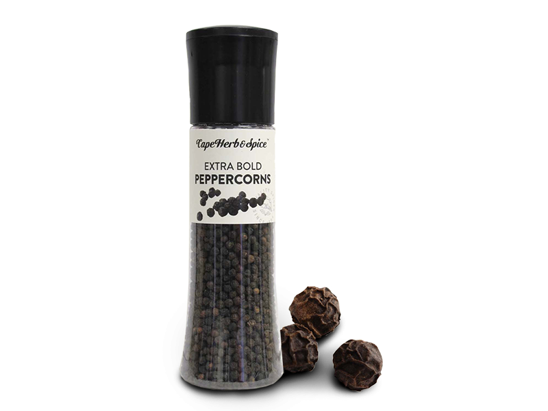 CAPE HERB & SPICE - Tall Black Peppercorns Grinder | One Life Health