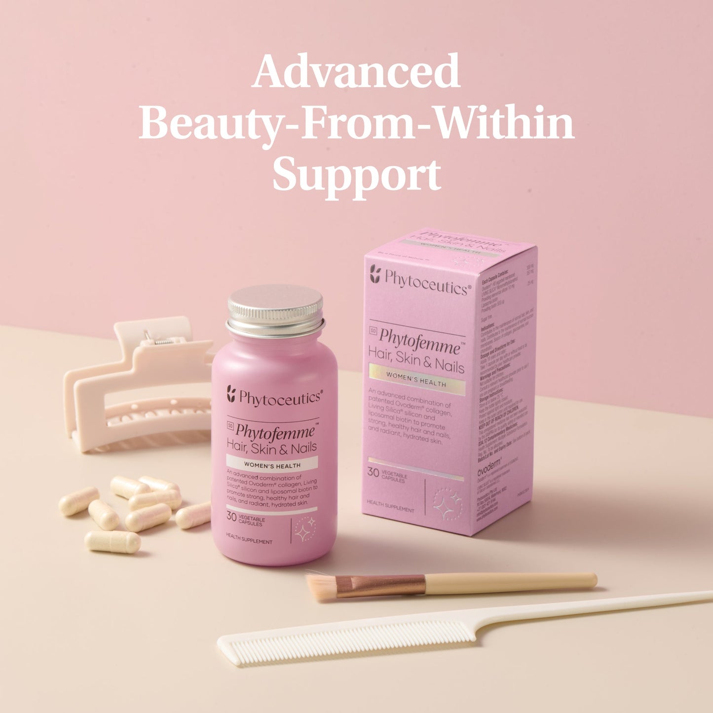 PHYTOCEUTICS - Phytofemme™ Hair, Skin & Nails - 30 Veg Capsules | One Life Health