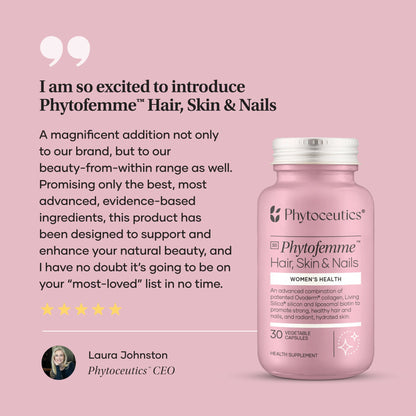 PHYTOCEUTICS - Phytofemme™ Hair, Skin & Nails - 30 Veg Capsules | One Life Health