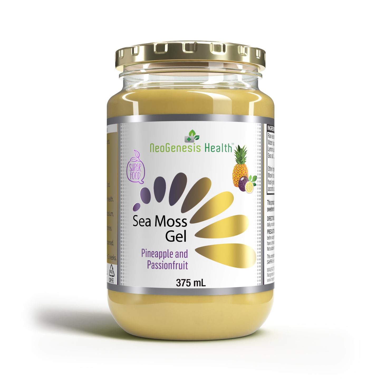 NEOGENESIS HEALTH - Sea Moss Gel Passionfruit and Pineapple - 375ml | One Life Health