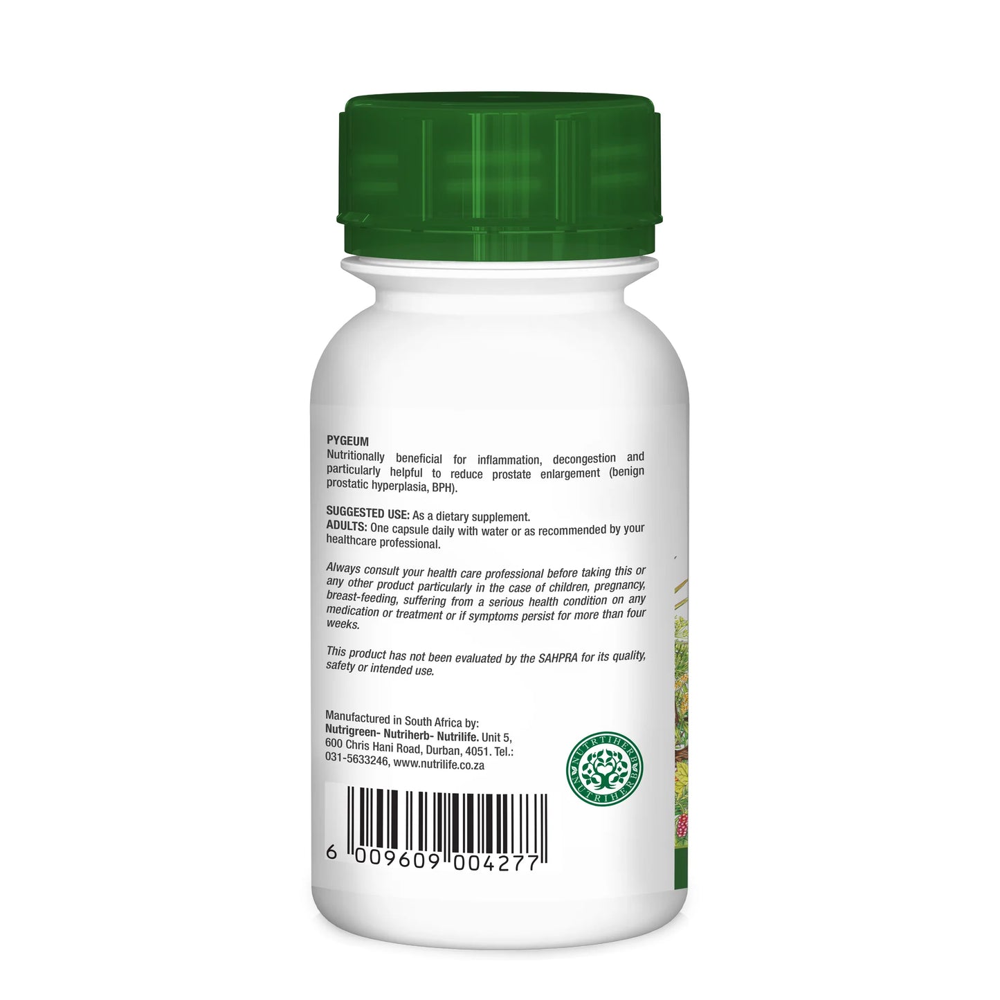 NUTRIHERB - Pygeum 60 Capsules | One Life Health