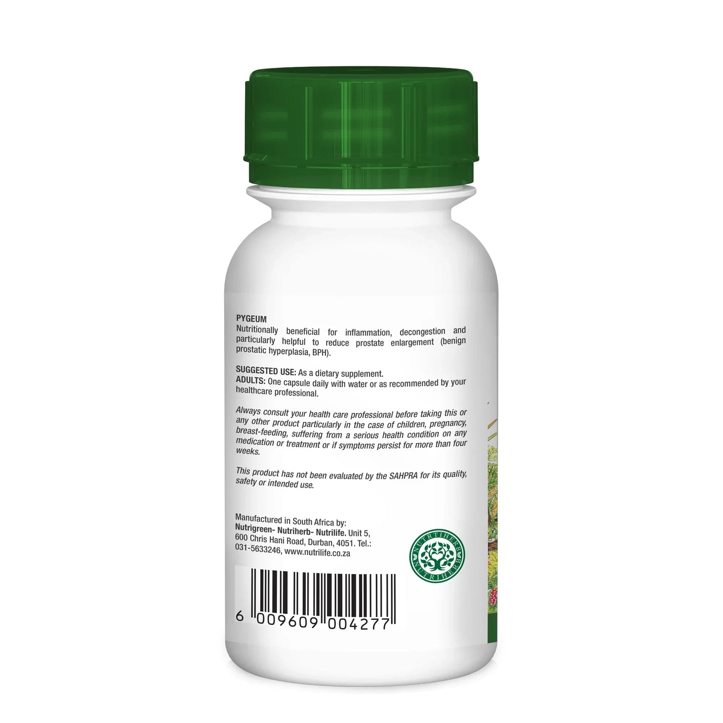 NUTRIHERB - Pygeum 60 Capsules | One Life Health