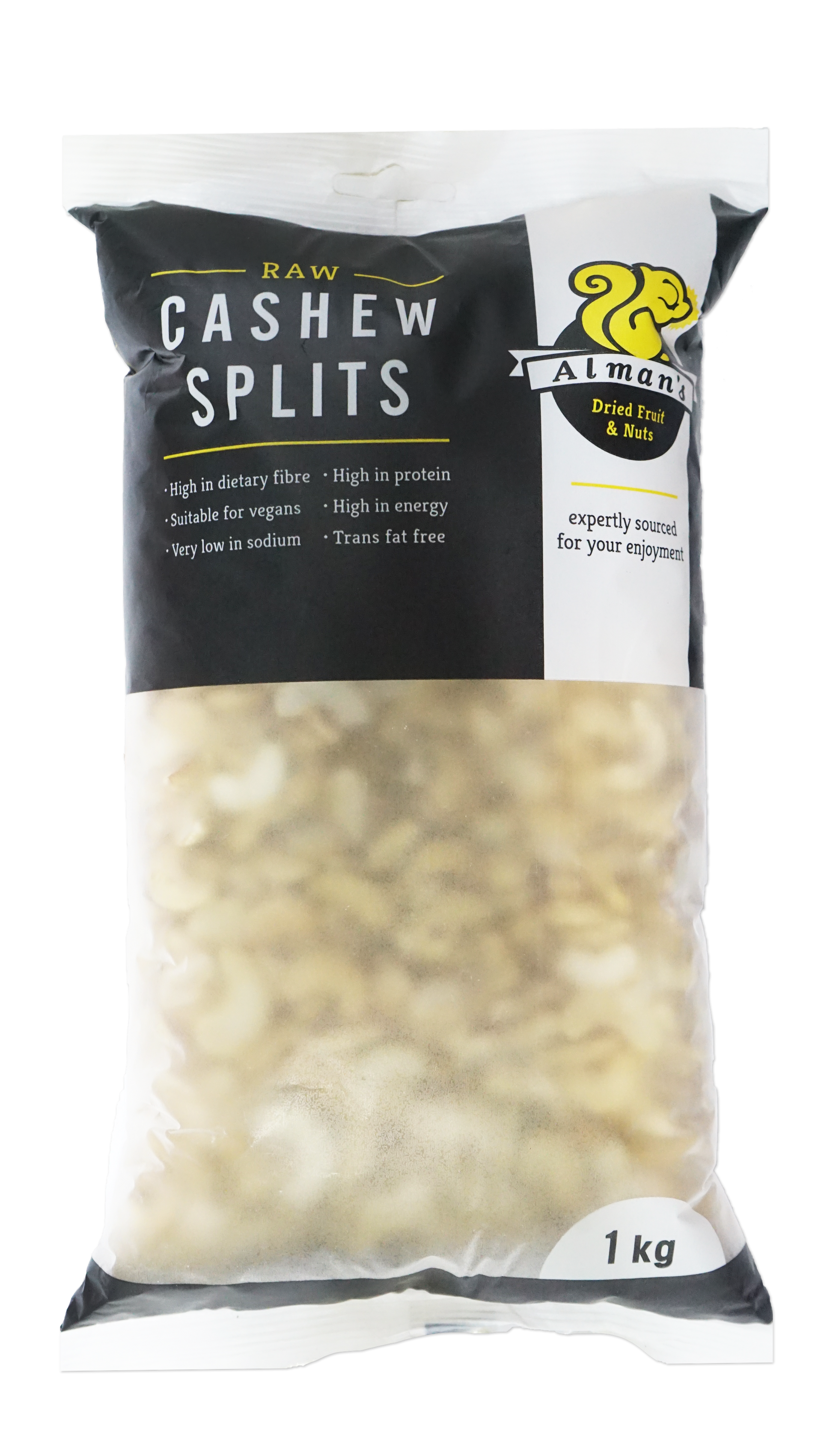 ALMANS - Cashews Split Raw - 1kg | One Life Health