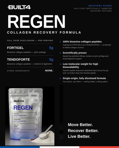 BUILT4 - Regen Clinical Collagen Peptides - 200g