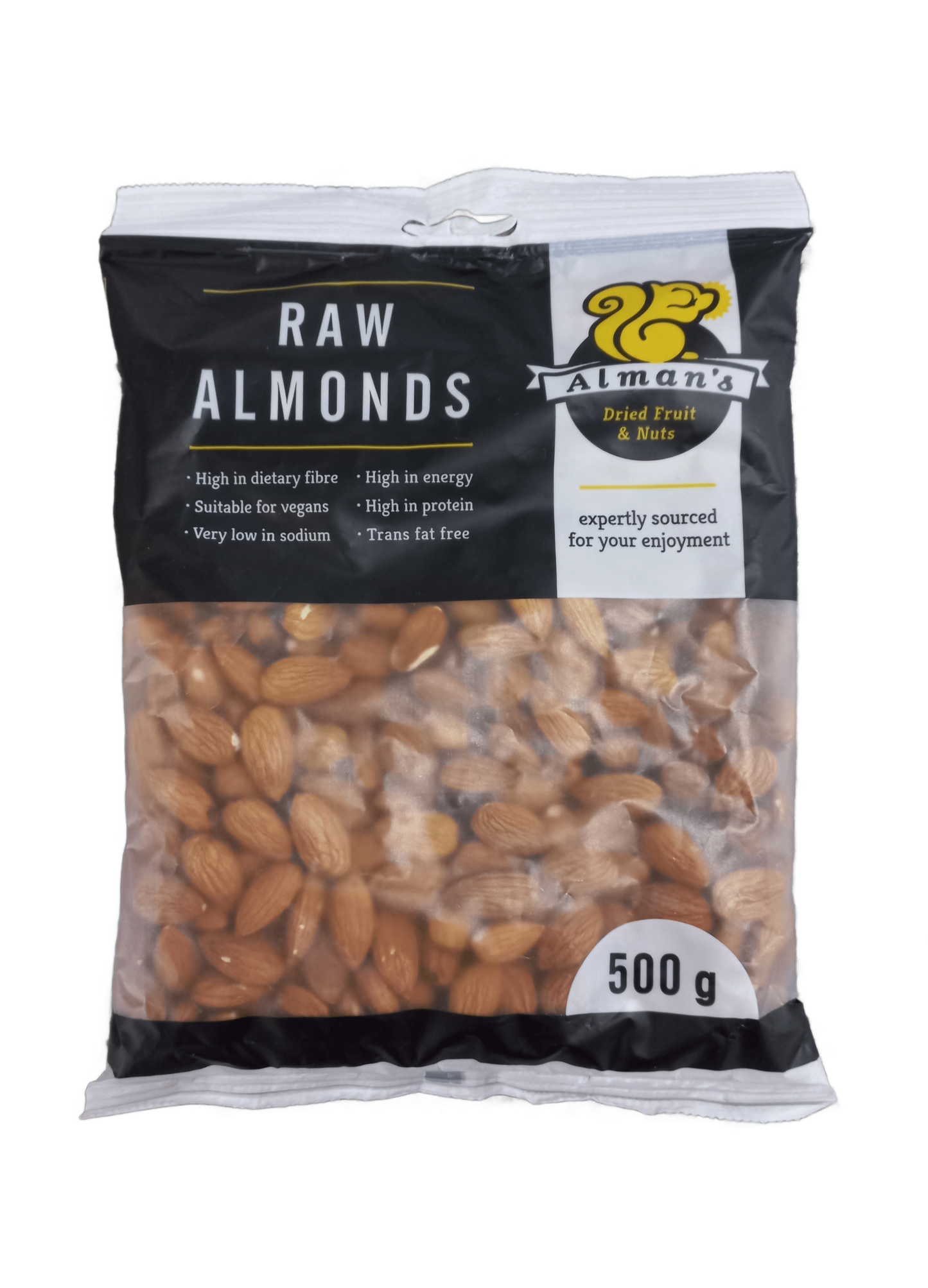 ALMANS - Almonds Raw - 500g | One Life Health