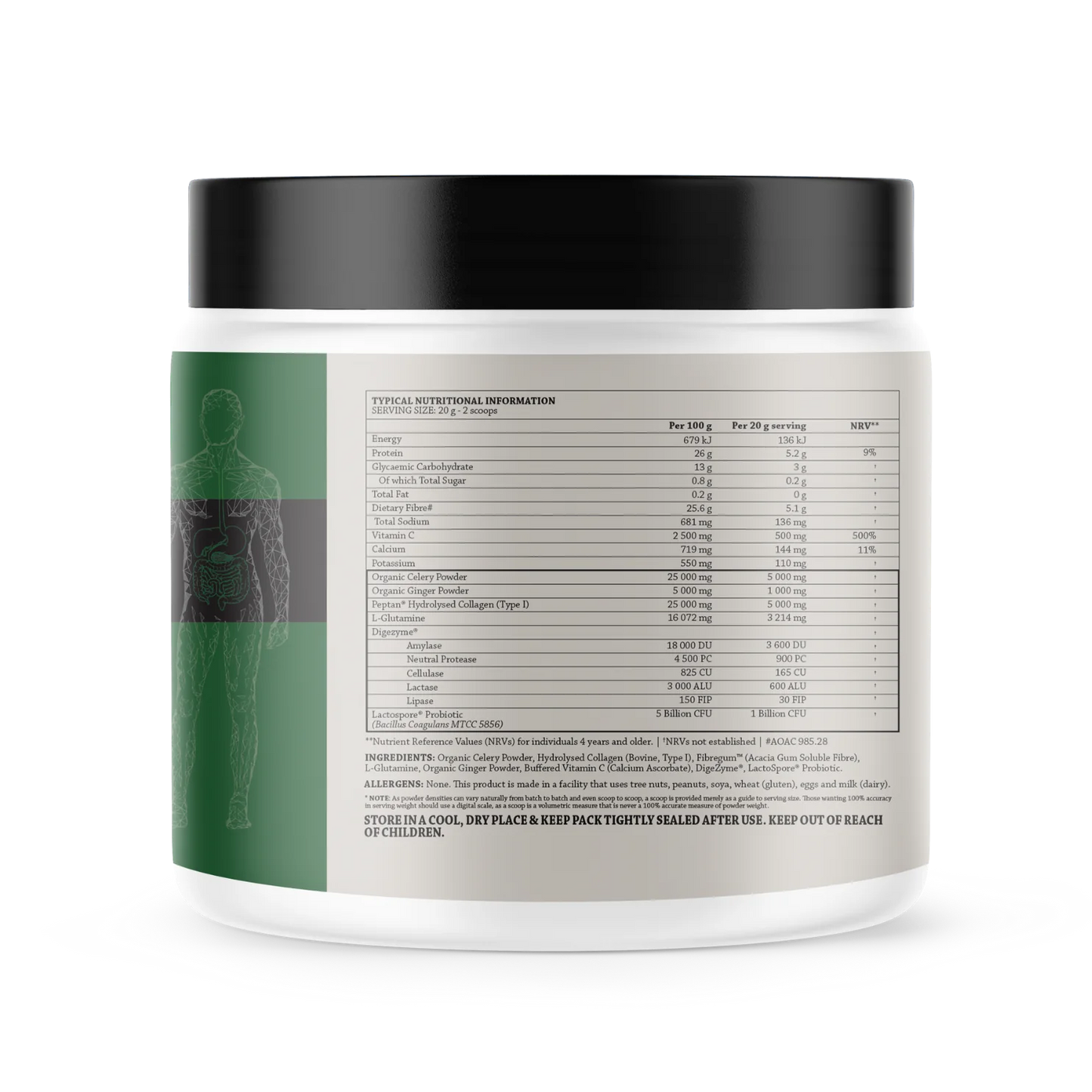 REMEDY GREENS - Supercelery Digestion - 600g | One Life Health