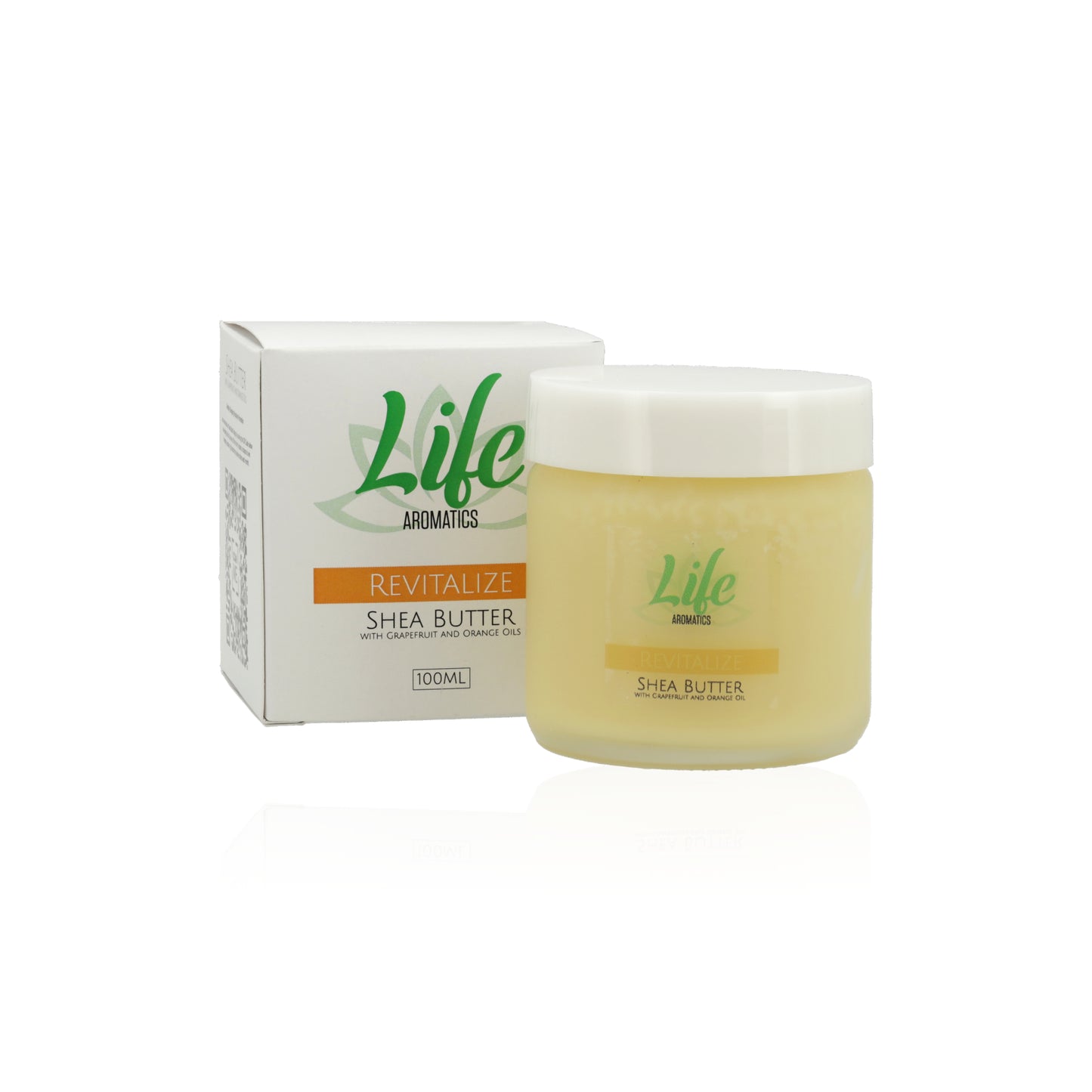 LIFE AROMATICS - Revitalize Shea Butter with Orange & Grapefruit Oil - 100ml | One Life Health
