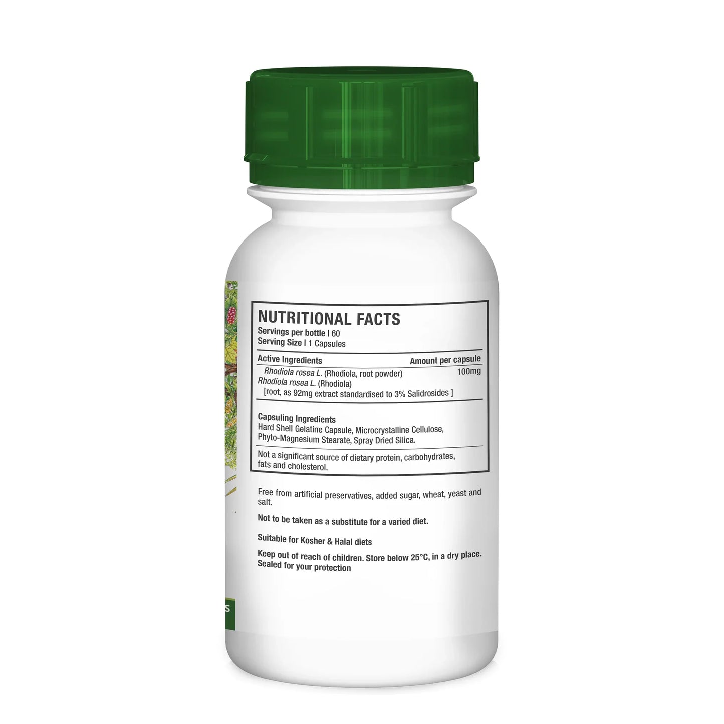 NUTRIHERB - Rhodiola 60 Capsules | One Life Health