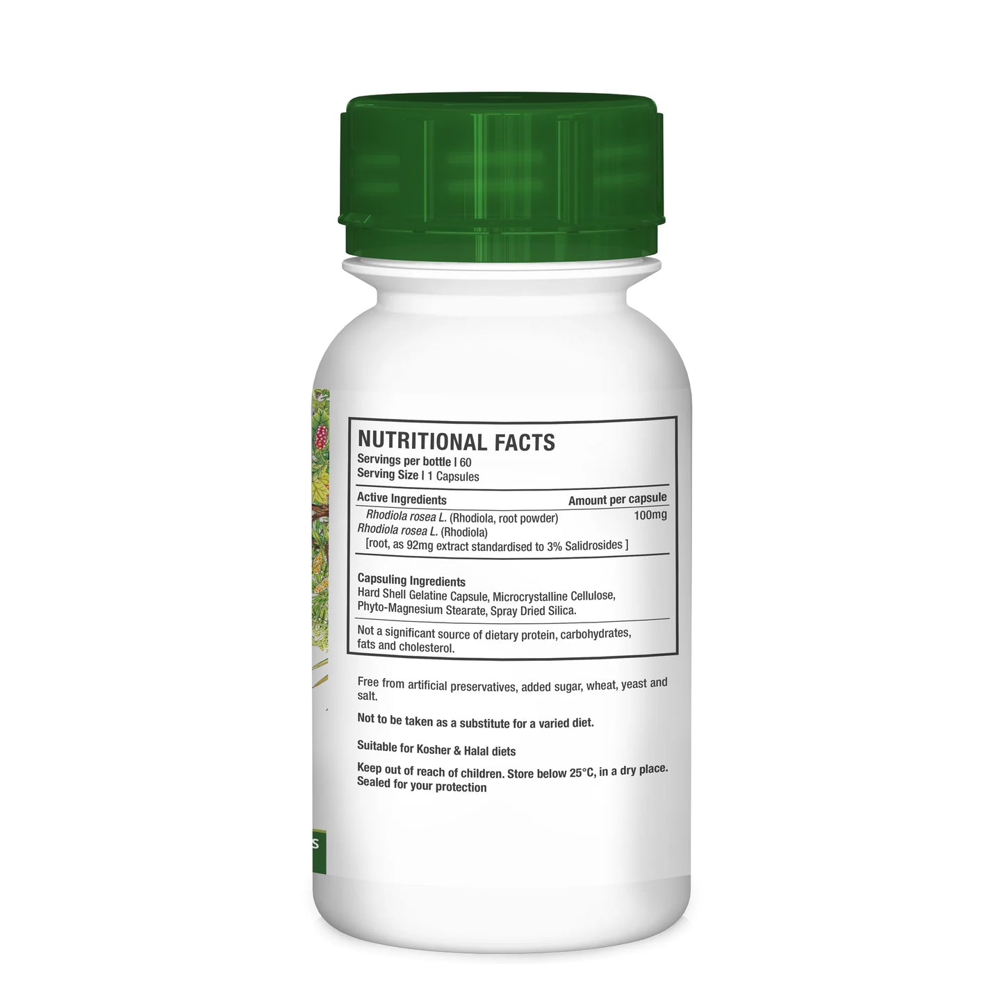 NUTRIHERB - Rhodiola 60 Capsules | One Life Health