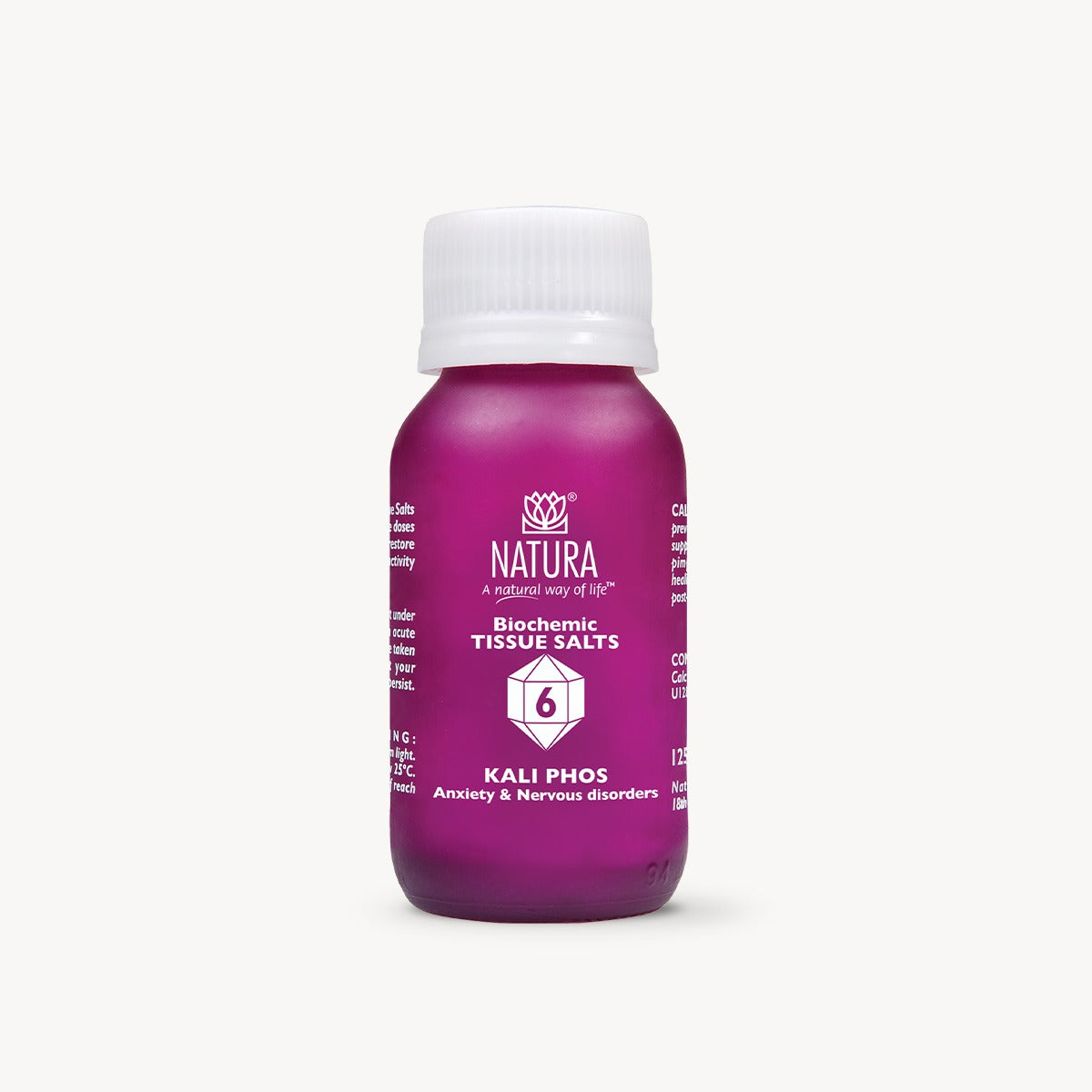 NATURA - Tissue Salt No.6 - Kali Phos - 125 Tablets | One Life Health