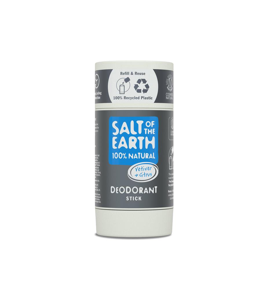SALT OF THE EARTH - Natural Deodorant Vetiver & Citrus Deo Stick - 84g | One Life Health