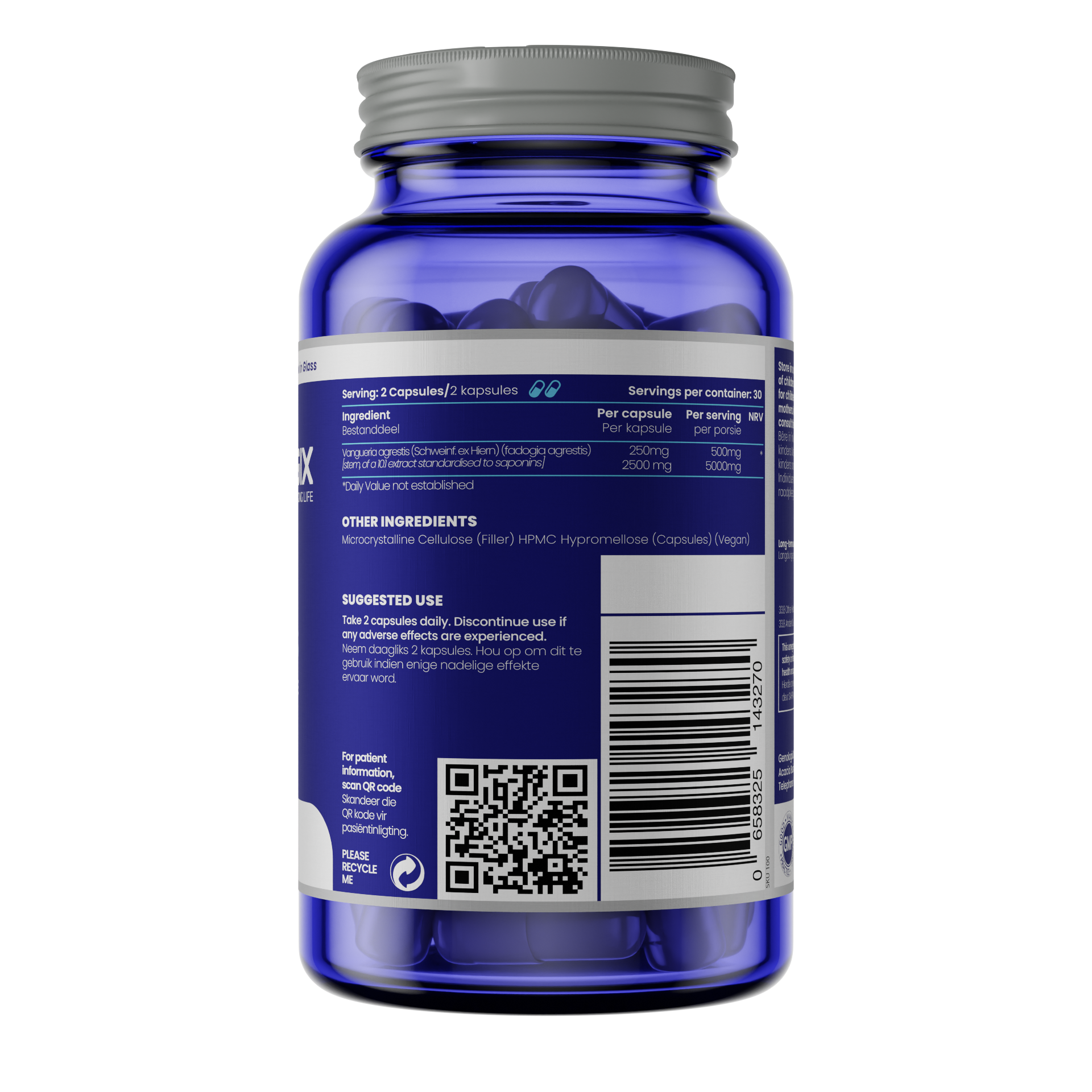 GENOLOGIX - Fadogia Agrestis 500 mg - 60 Veg Capsules | One Life Health