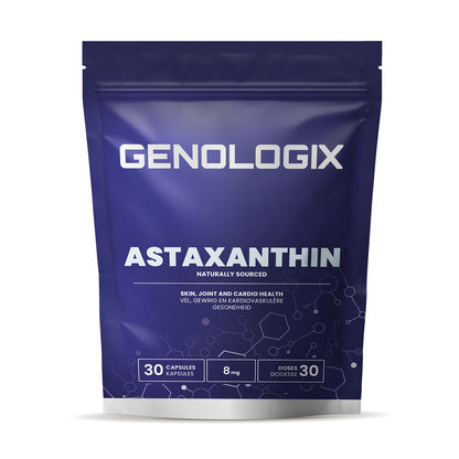 GENOLOGIX - Astaxanthin 8mg - 30 Veg Capsules | One Life Health