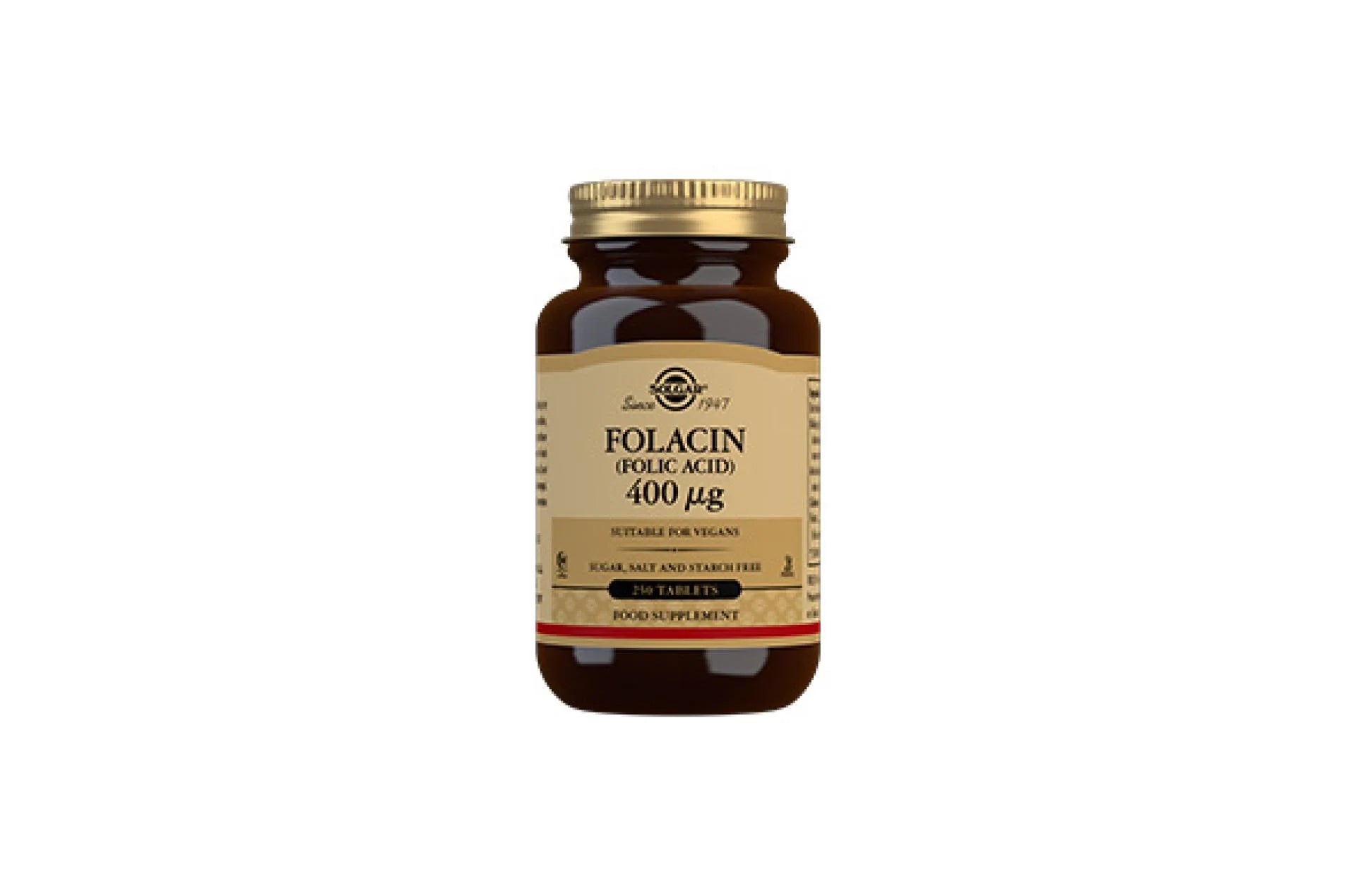 SOLGAR - Folacin (Folic Acid) 400 µg – 250 Tablets | One Life Health