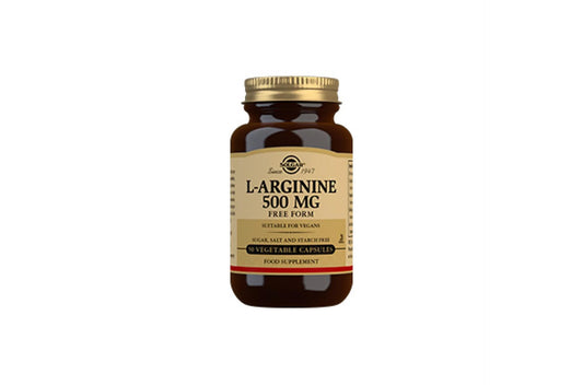 SOLGAR - L-Arginine 500mg – 50 Vegetable Capsules | One Life Health