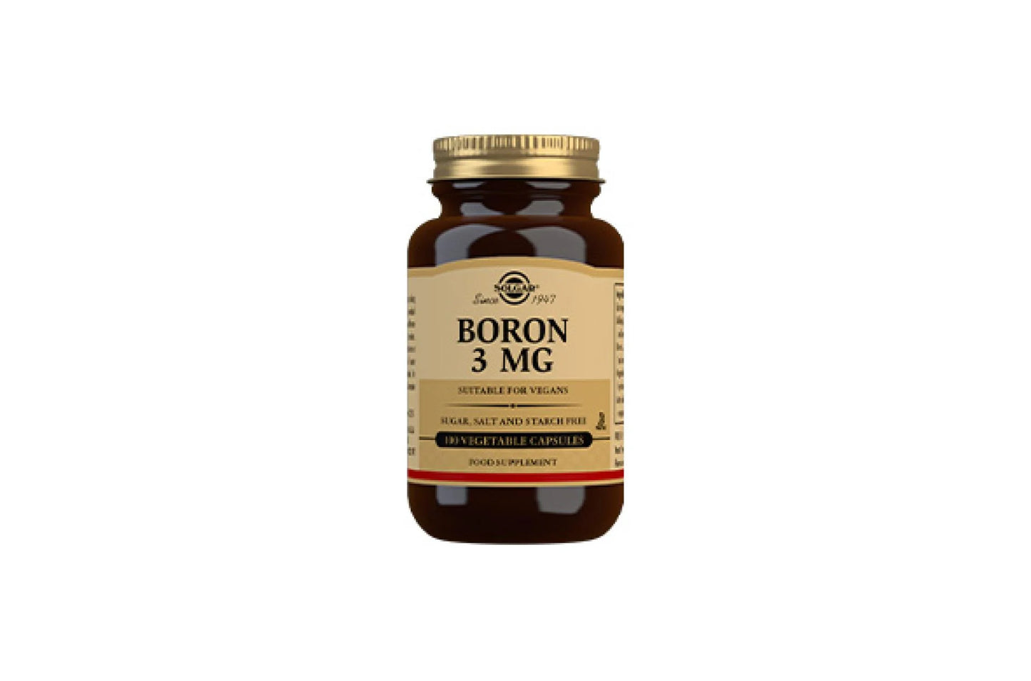 SOLGAR - Boron 3 mg Vegetable - 100 Capsules | One Life Health