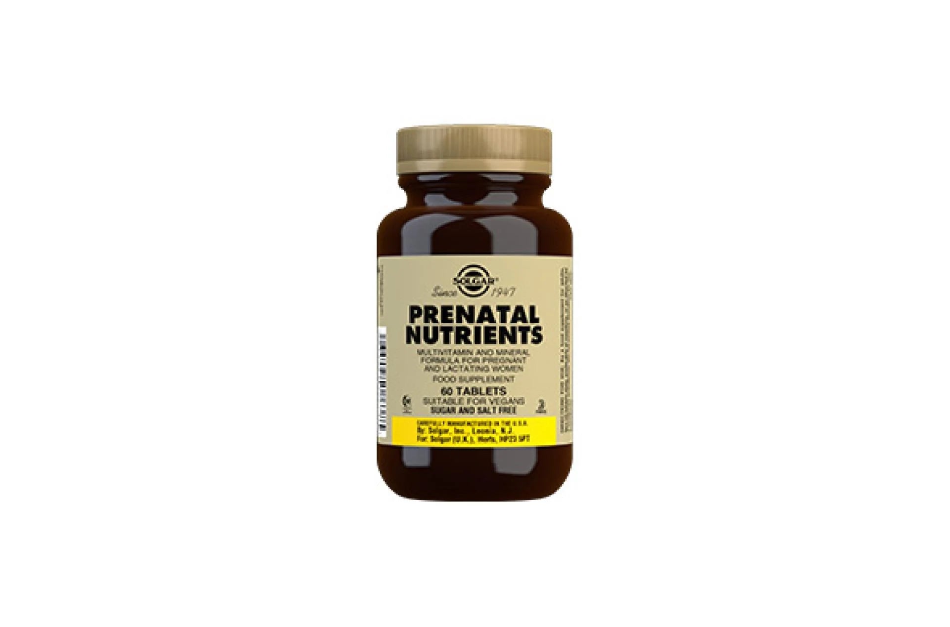 SOLGAR - Prenatal Nutrients - 60 Tablets | One Life Health
