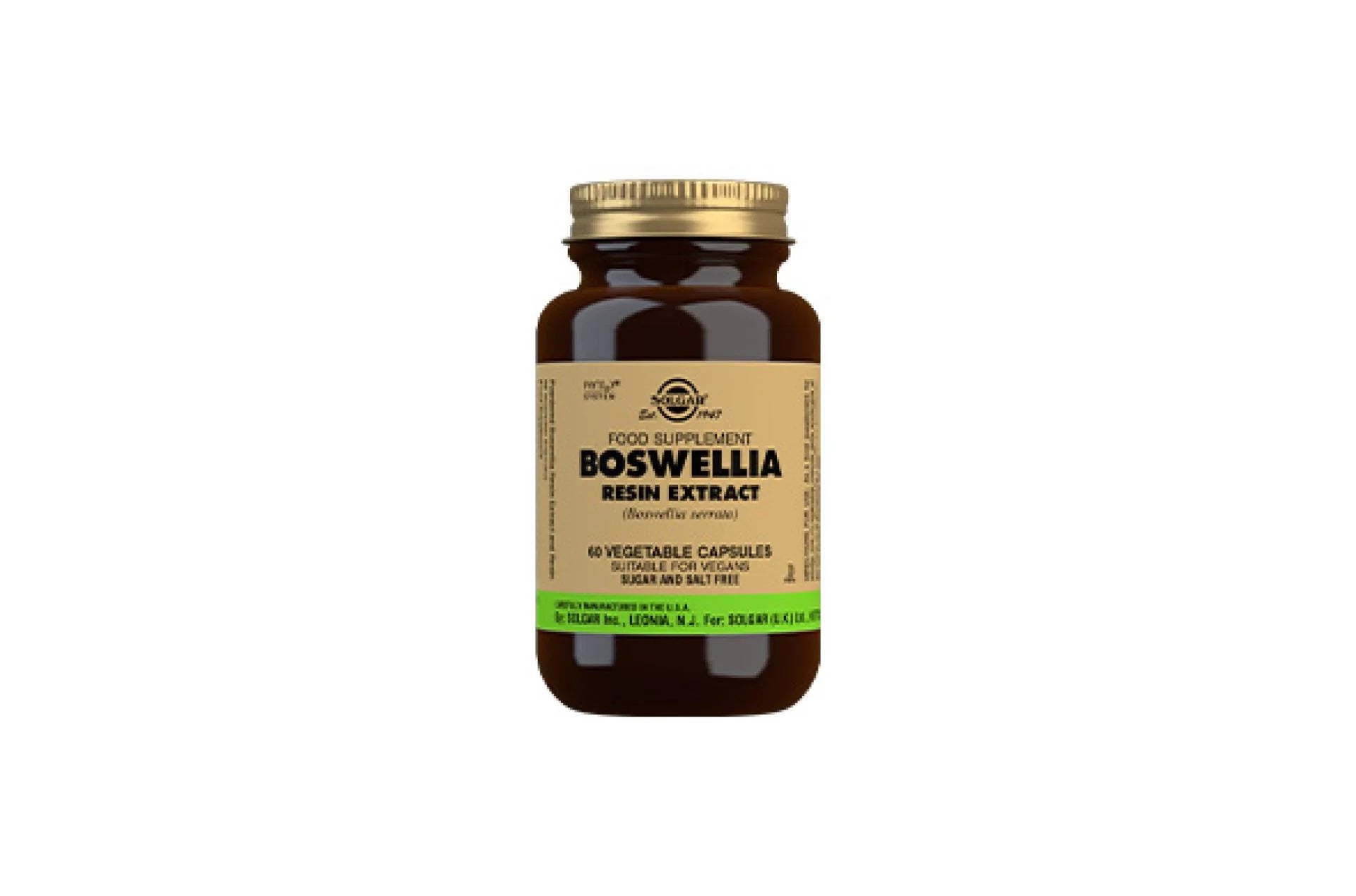 SOLGAR - Boswellia Resin Extract - 60 Vegetable Capsules | One Life Health