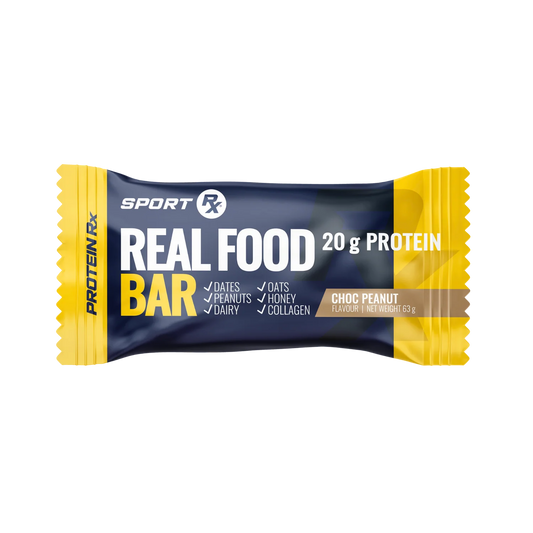 SPORT RX - Real Food Bar Choc Peanut - 63g | One Life Health