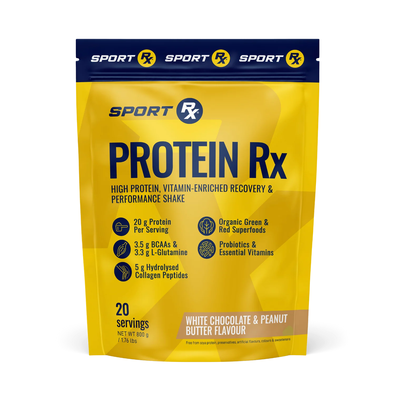 SPORT RX - PROTEIN Rx White Chocolate & Peanut Butter - 800g | One Life Health