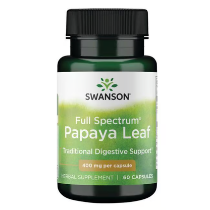 SWANSON - Full Spectrum Papaya Leaf - 60 Capsules | One Life Health