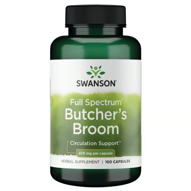 SWANSON - Full Spectrum Butcher's Broom 470 mg - 100 Capsules | One Life Health