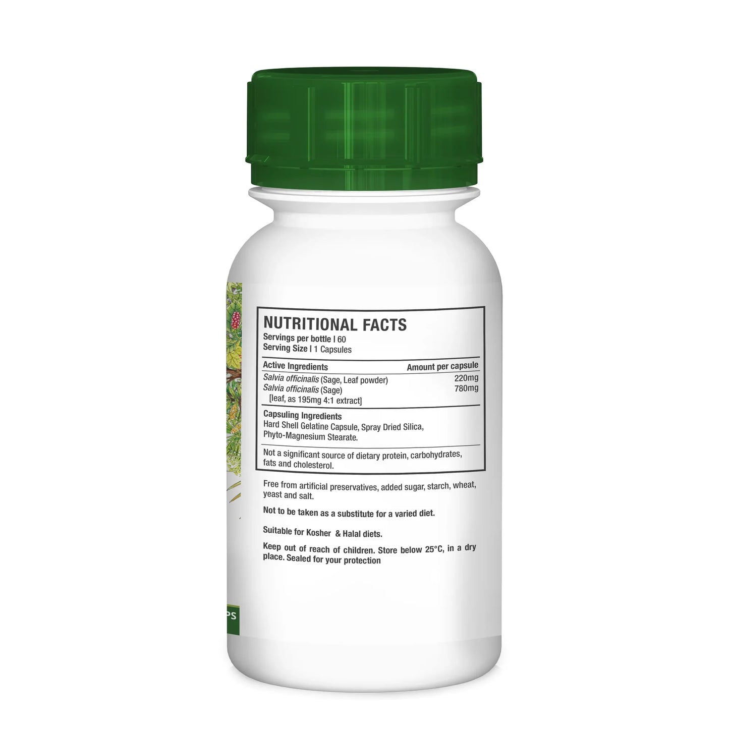 NUTRIHERB - Sage 60 Capsules | One Life Health