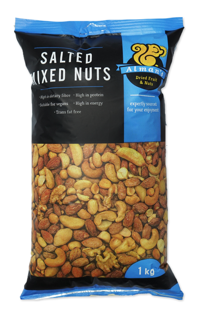 ALMANS - Mixed Nuts Salted - 1kg | One Life Health