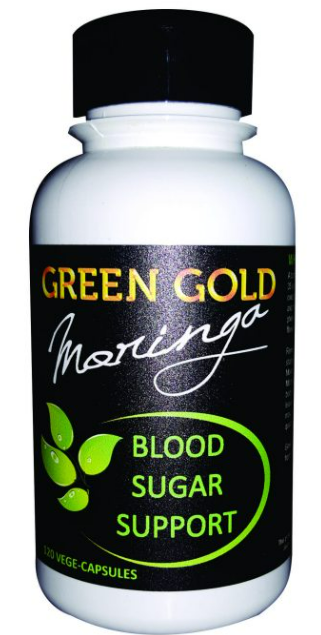 GREEN GOLD MORINGA - Blood Sugar Support - 120 Veg Capsules | One Life Health