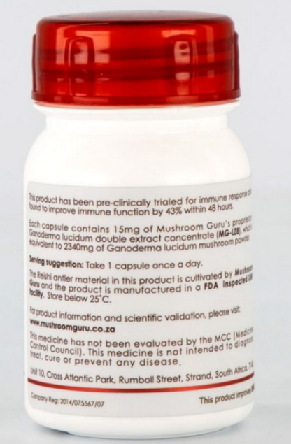 MUSHROOM GURU - Reishi Immune Modulator - 30 Veg Capsules | One Life Health