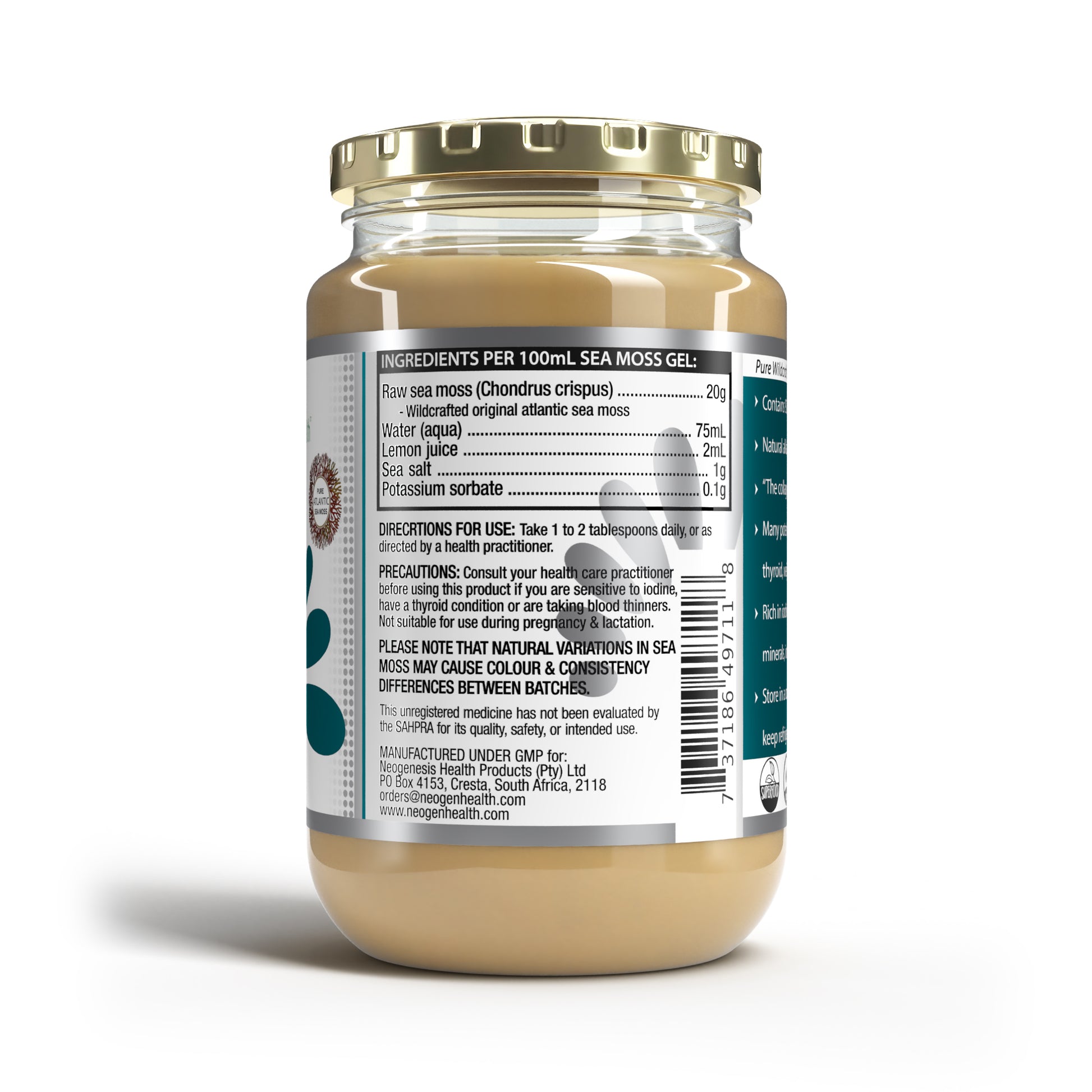 NEOGENESIS HEALTH - Sea Moss Gel - 375ml | One Life Health