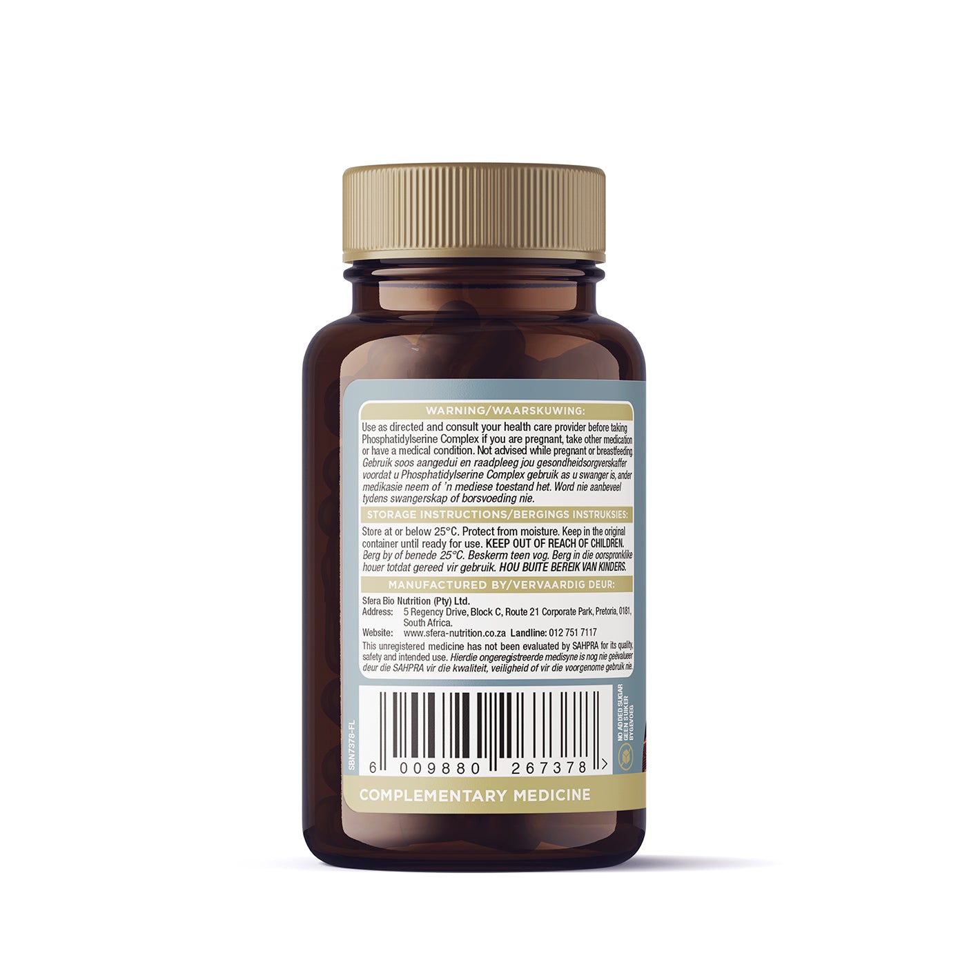 SFERA BIO NUTRITION - Phosphatidyl Serine Complex 60 Capsules | One Life Health