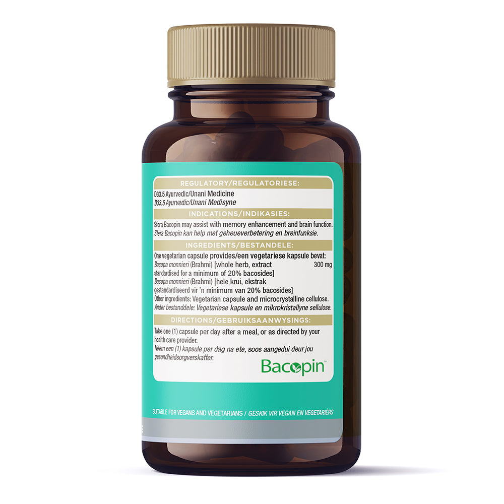 SFERA BIO NUTRITION - Bacopin 60 Capsules | One Life Health