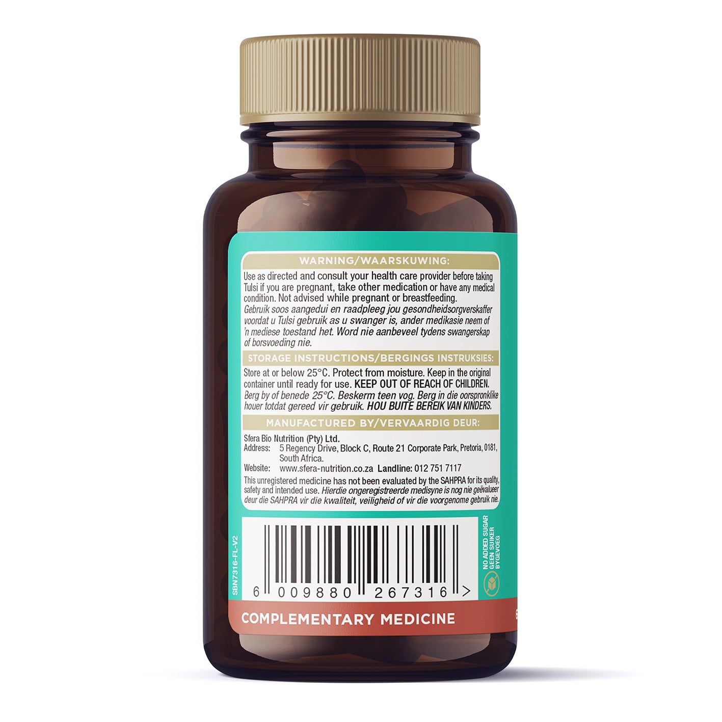 SFERA BIO NUTRITION - Tulsi (Holy Basil) 60 Capsules | One Life Health