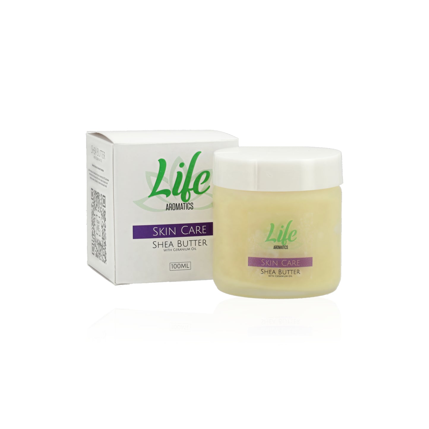 LIFE AROMATICS - Skin Care Shea Butter with Geranium Oil - 100ml | One Life Health