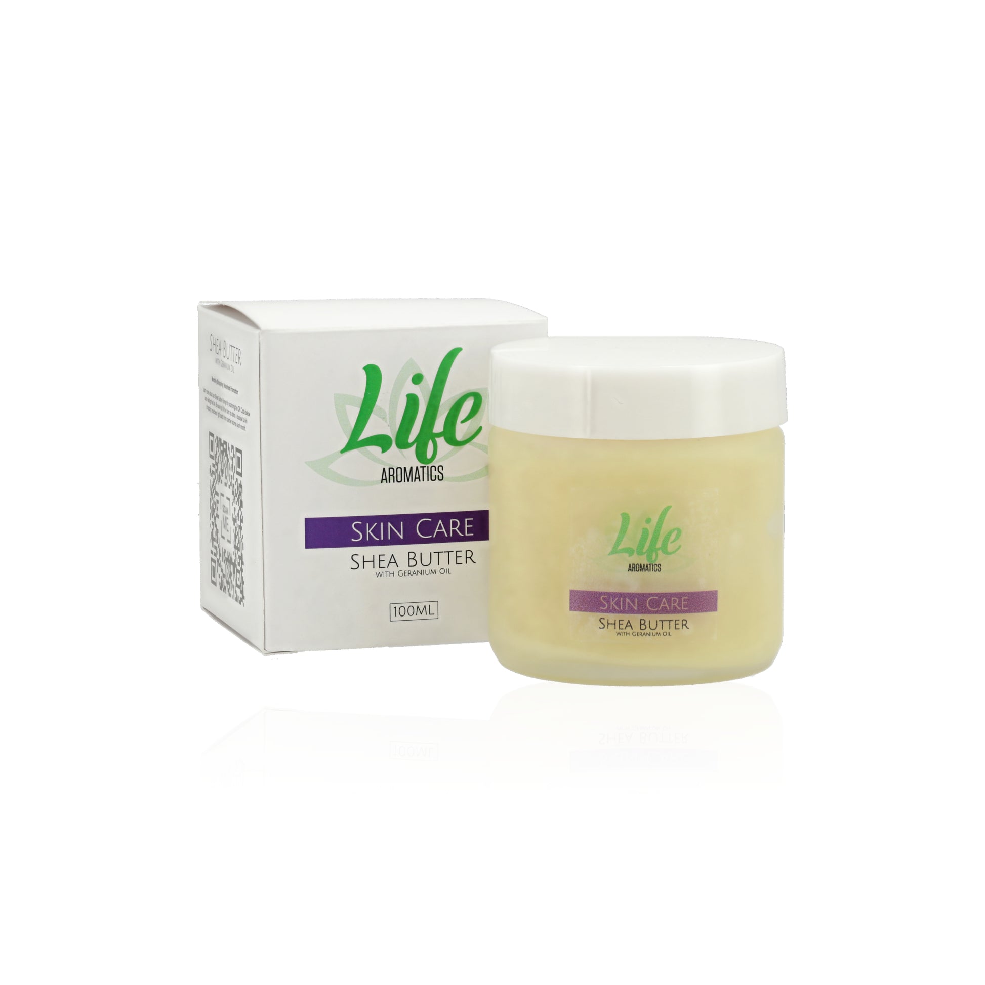 LIFE AROMATICS - Skin Care Shea Butter with Geranium Oil - 100ml | One Life Health