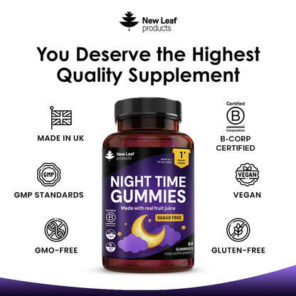NEW LEAF - Night Time - 60 Gummies