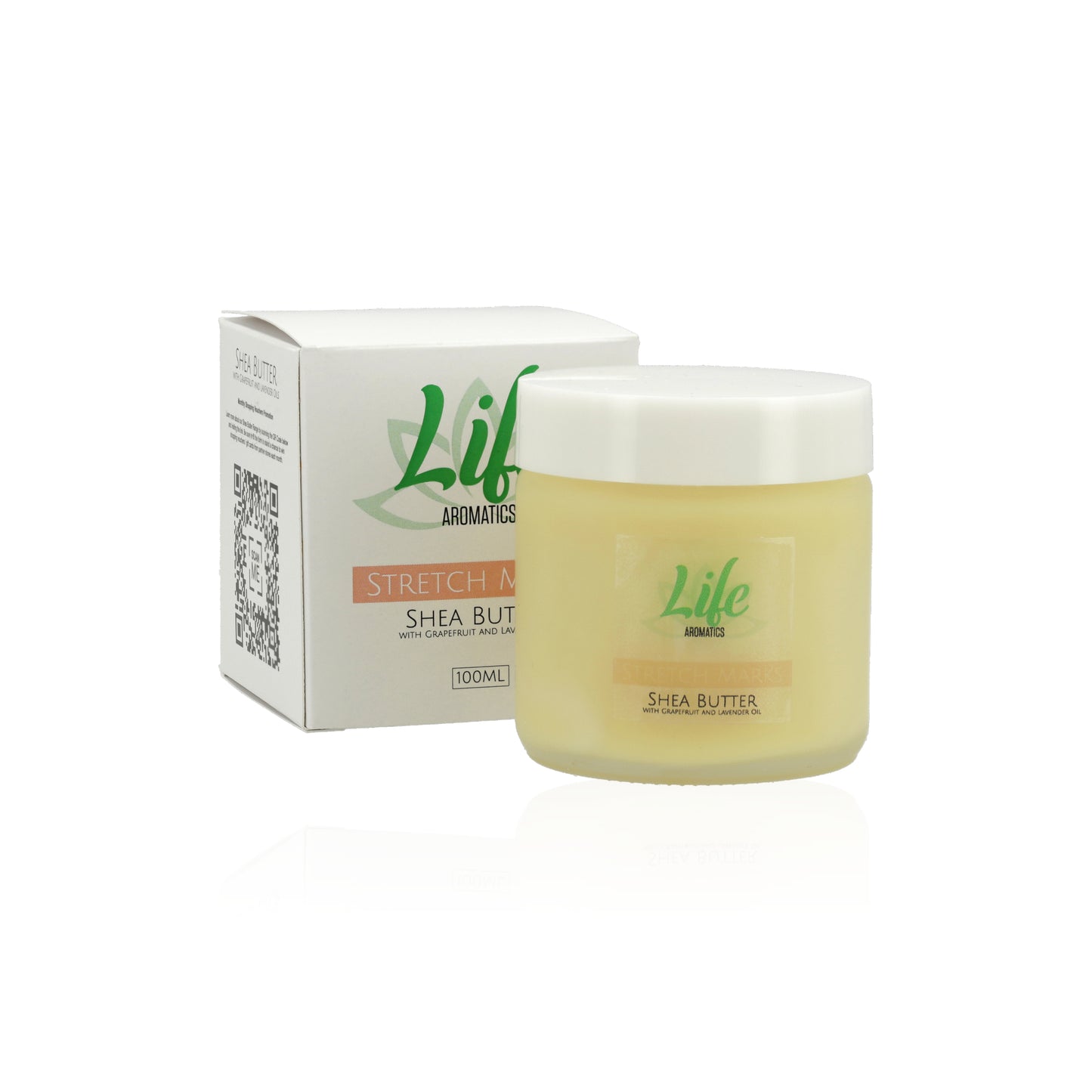 LIFE AROMATICS - Stretch Marks Shea Butter with Grapefruit & Lavender Oil - 100ml | One Life Health