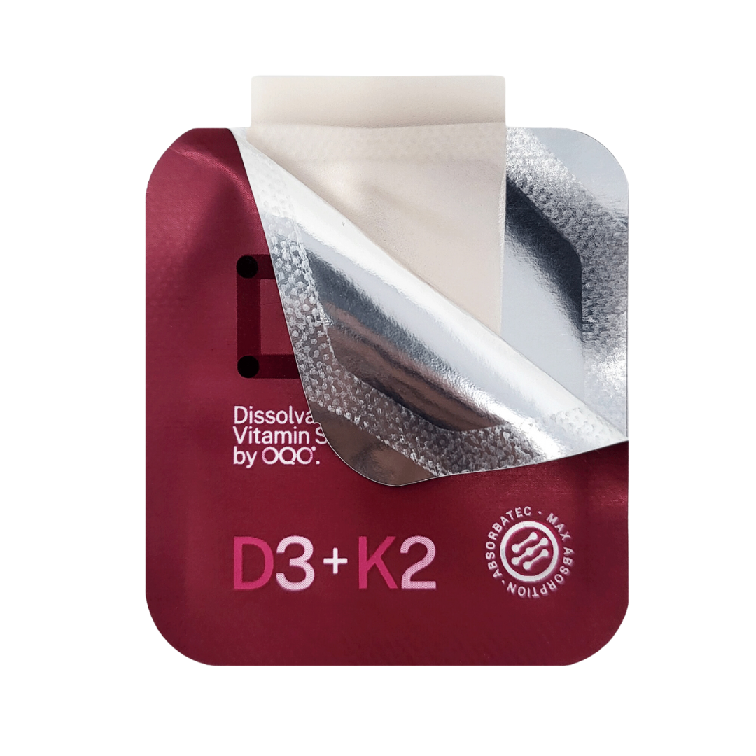 DISO - Vitamin D3 & K2 with Raspberry- 30 Dissolvable Strips | One Life Health